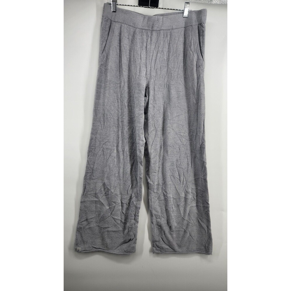 Barefoot Dreams Regular CozyChic Ultra Lite Rolled Edge Ankle Pants Medium Vapor